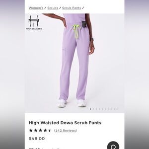 Figs High Waisted Dowa Scrub Pants in Wayfarer